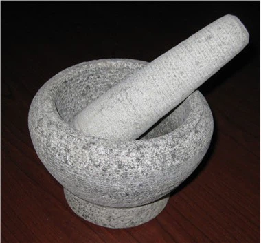 Set Mortar și Pistil de piatră