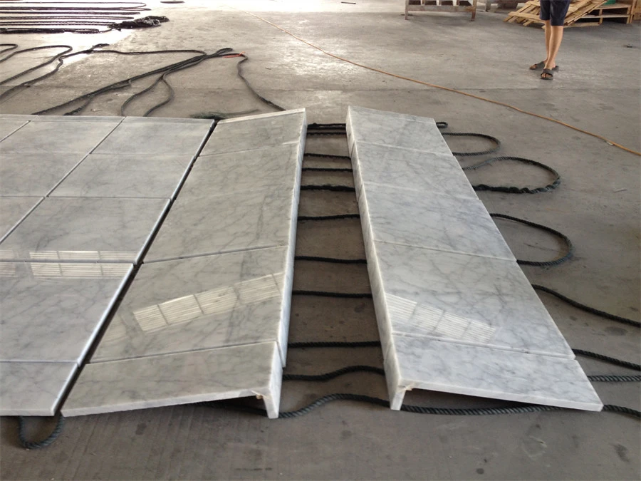 Bianco Carrara Polished Marble Stone Tile Bianco Carrara Polished Marble Stone Tile